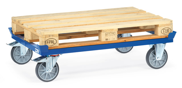 Paletten-Fahrgestell mit TPE-Räder, Tragkraft 750 kg
