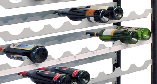Zusatzebene für Weinregal, silber