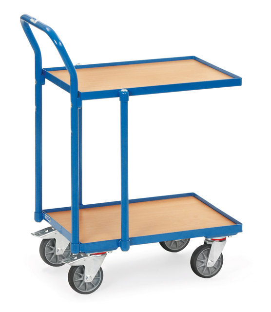 Eurokastenwagen mit geraden Böden und Rand, Tragkraft 250 kg