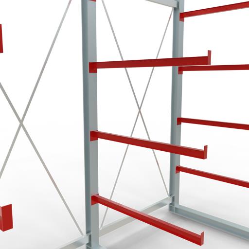 Einseitiges Kragarmregal-Set K6000 (für schwere Belastungen)