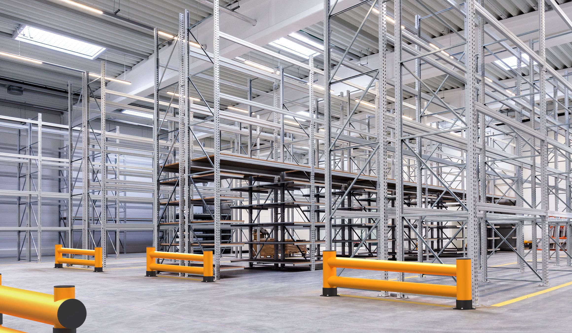 Regalendschutz Doppelplanke, H 600 mm