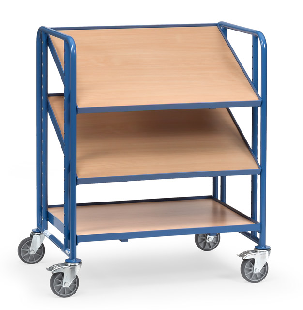 Eurokastenwagen mit verstellbaren Holzböden, Tragkraft 250 kg