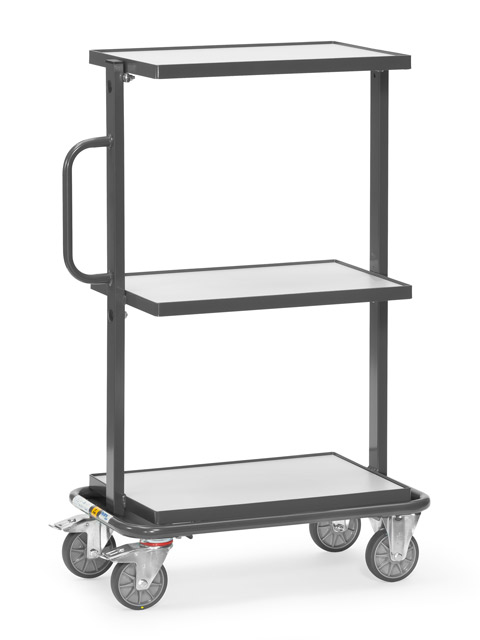 ESD-Beistellwagen mit geschlossenen Böden, Tragkraft 200 kg