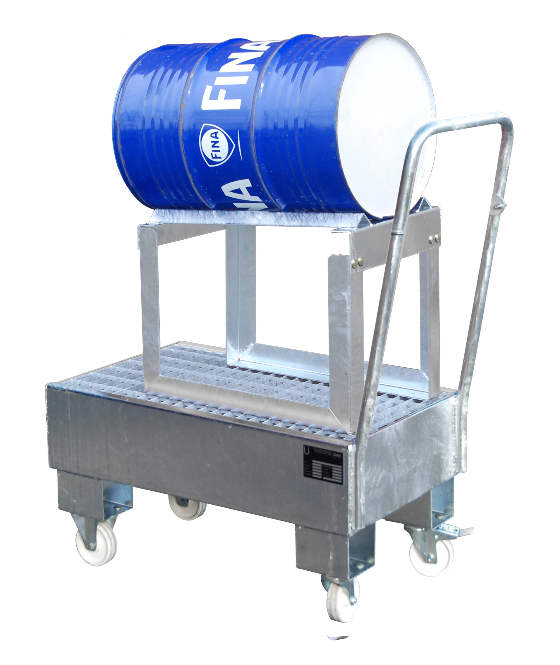 Fahrbare Auffangwanne Typ AW 60 mit Gitterrost