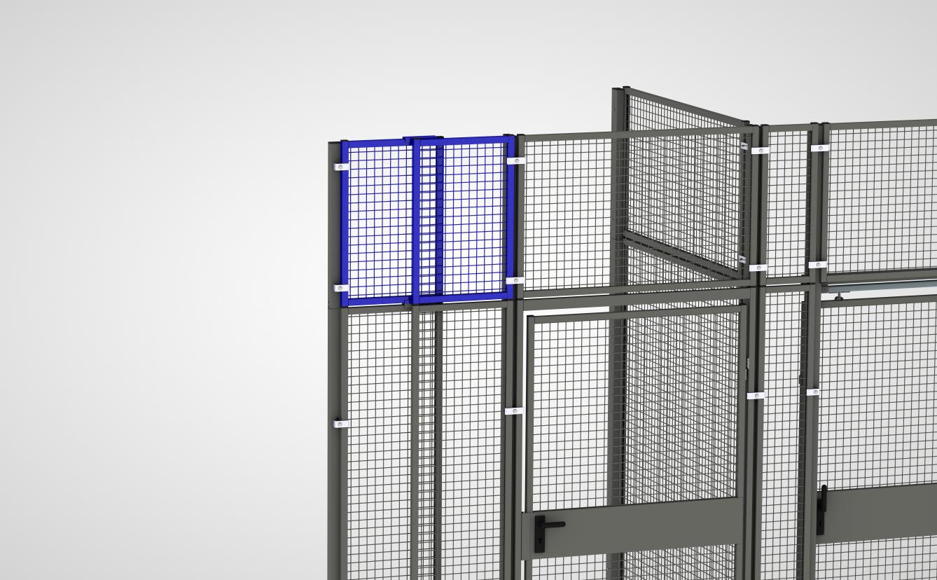Vario-Aufsatzelement mit KS-Spanplatten-Füllung (System 9200)