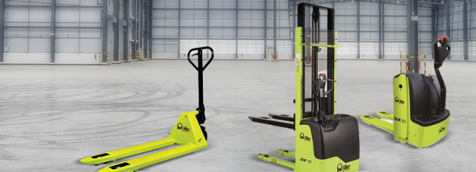 Hubwagen-und-Deichselstapler für den Palettentransport des Herstellers Pramac