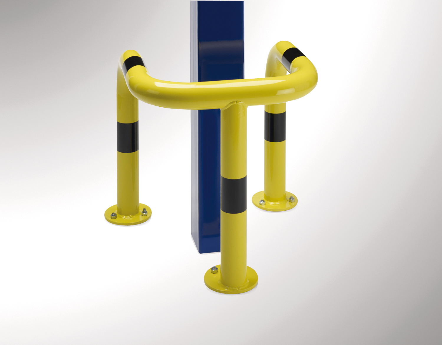 XL - Eck-Rammschutzbügel aus Stahl, Ø 76 mm