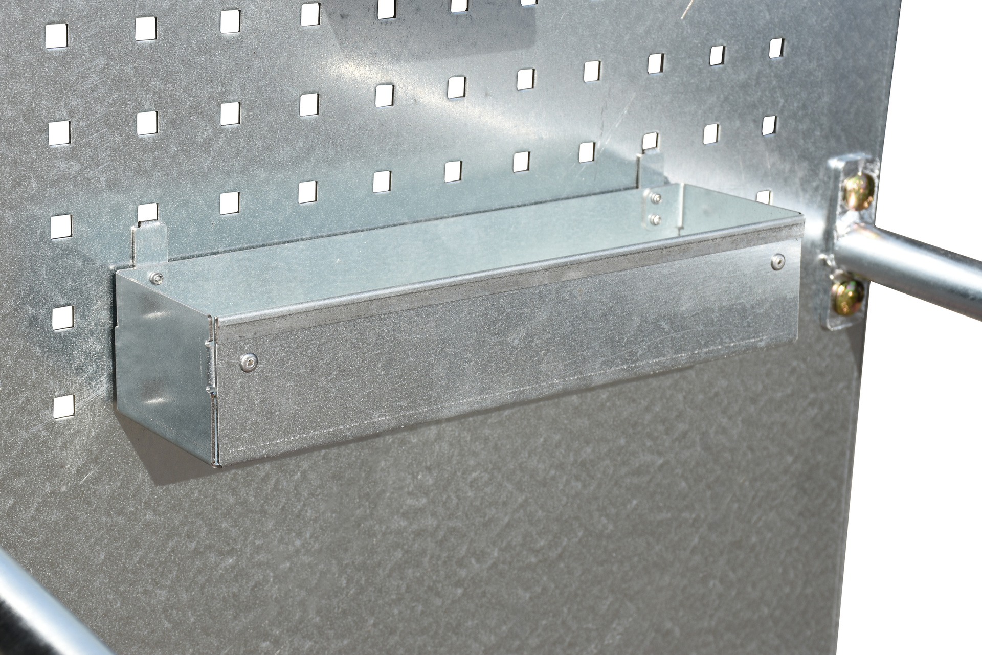 Fahrbare Auffangwanne mit Lochplattenwand Typ LPW 60