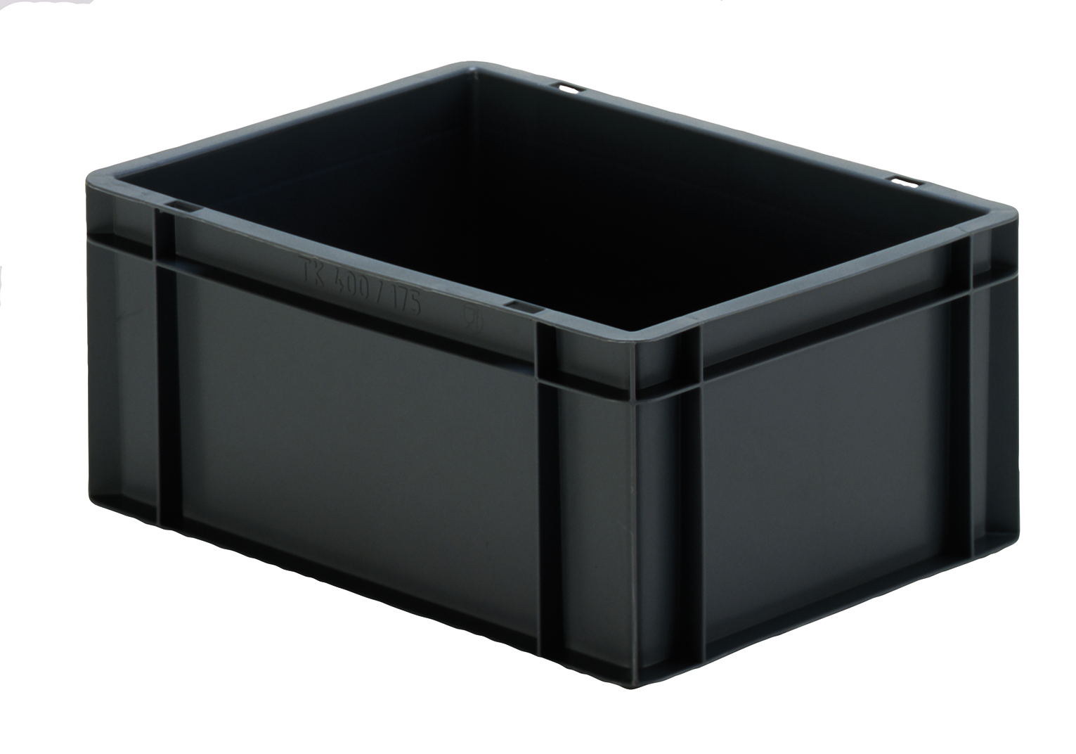 4 Stück ESD Stapelkästen Serie TKL, schwarz (leitfähig)