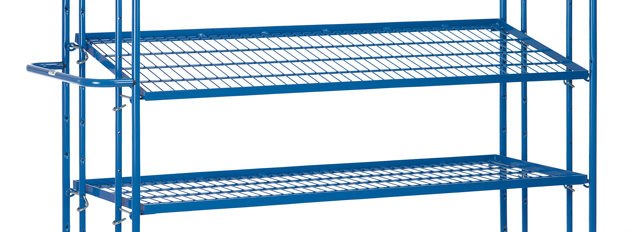 Verstellbarer Gitter-Zusatzboden für Etagenwagen