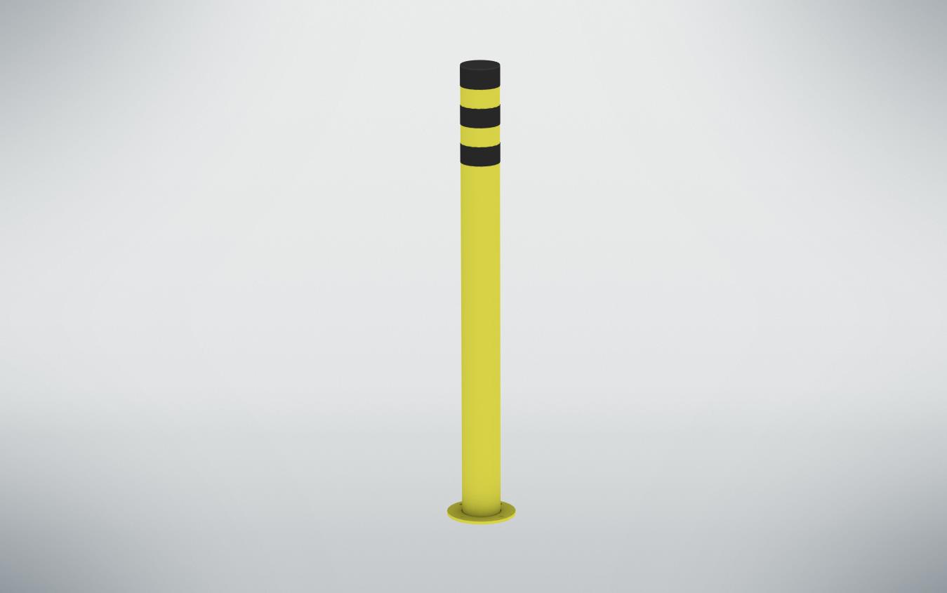 Rammschutz-Poller, RAL 1018 zinkgelb