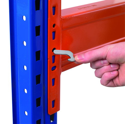 Zusatz-Holmpaar für Palettenregale, orange