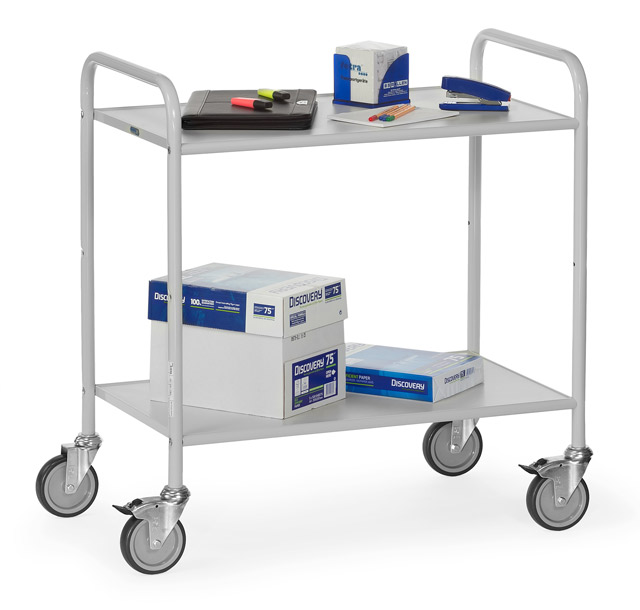 Großer Bürowagen, Tragkraft 150 kg, RAL 7035 lichtgrau