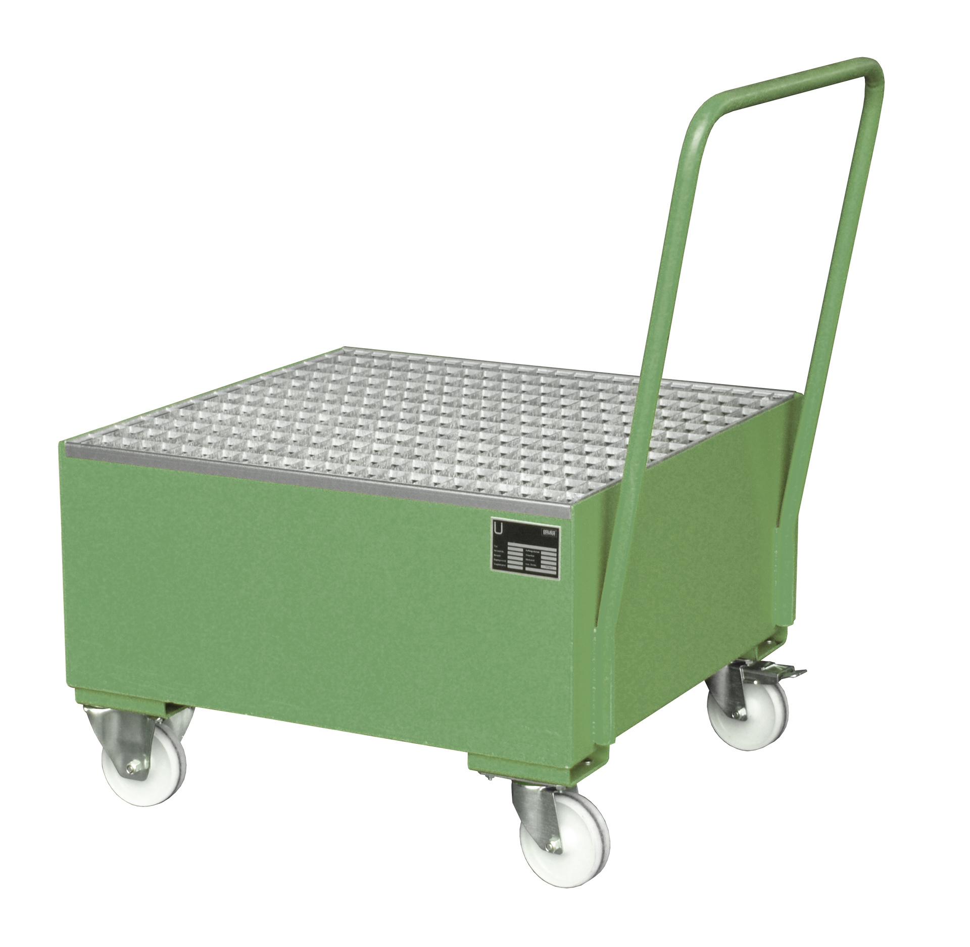 Fahrbare Auffangwanne SERIE 2000 mit Gitterrost