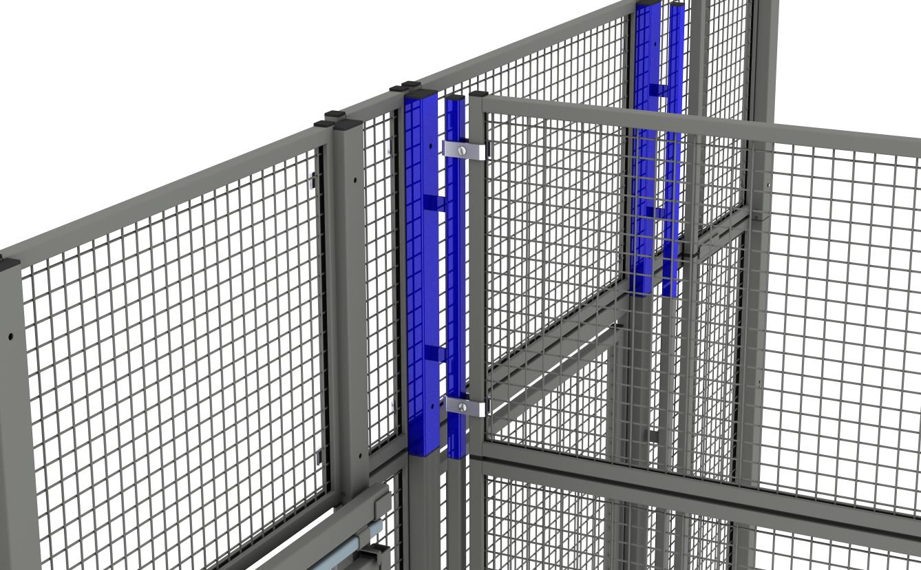 Aufsatzpfosten - einsteckbar in Pfosten (System 9200)