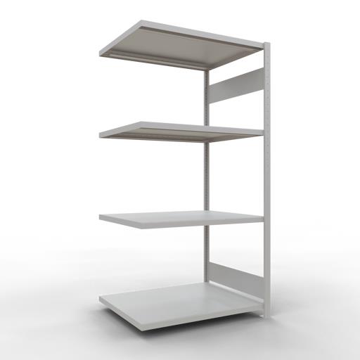 Stecksystem Anbauregal, MULTIplus 330 kg, beidseitig nutzbar (Längenriegel)