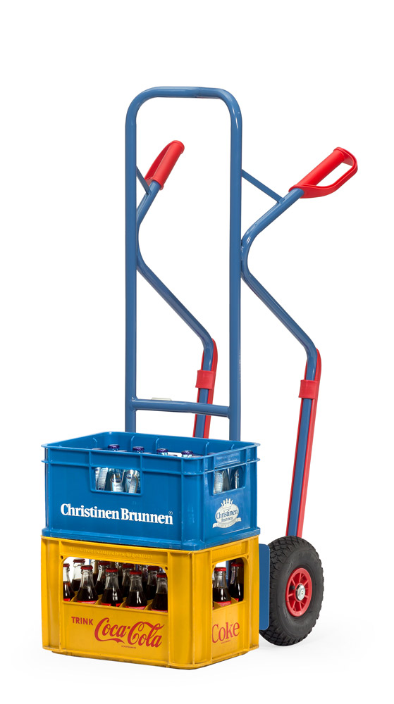 Stahlrohrkarre mit Gleitkufen, H 1300 mm, Tragkraft 300 kg