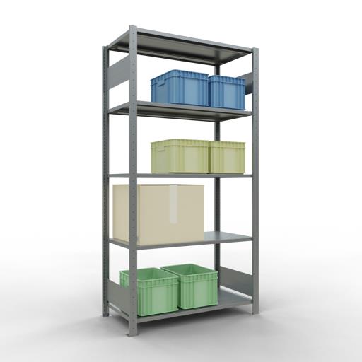 Stecksystem Grundregal, MULTIplus 150 kg, beidseitig nutzbar (Längenriegel)