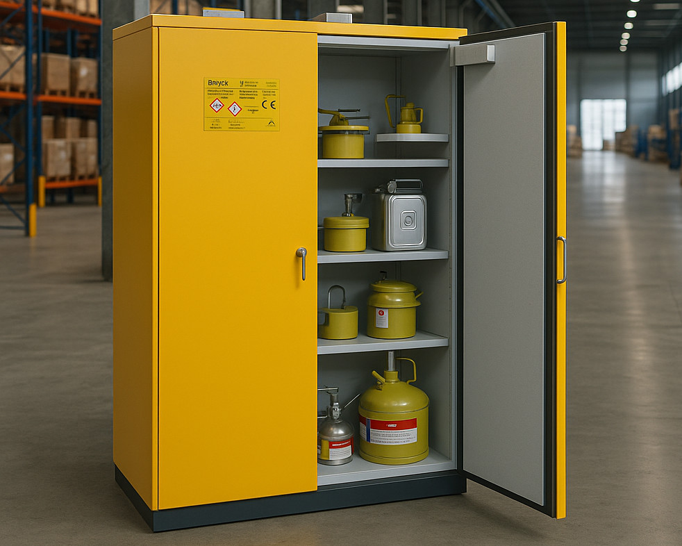 Für die umweltgerechte Lagerhaltung von wassergefährdenden und entzüdbaren Stoffen