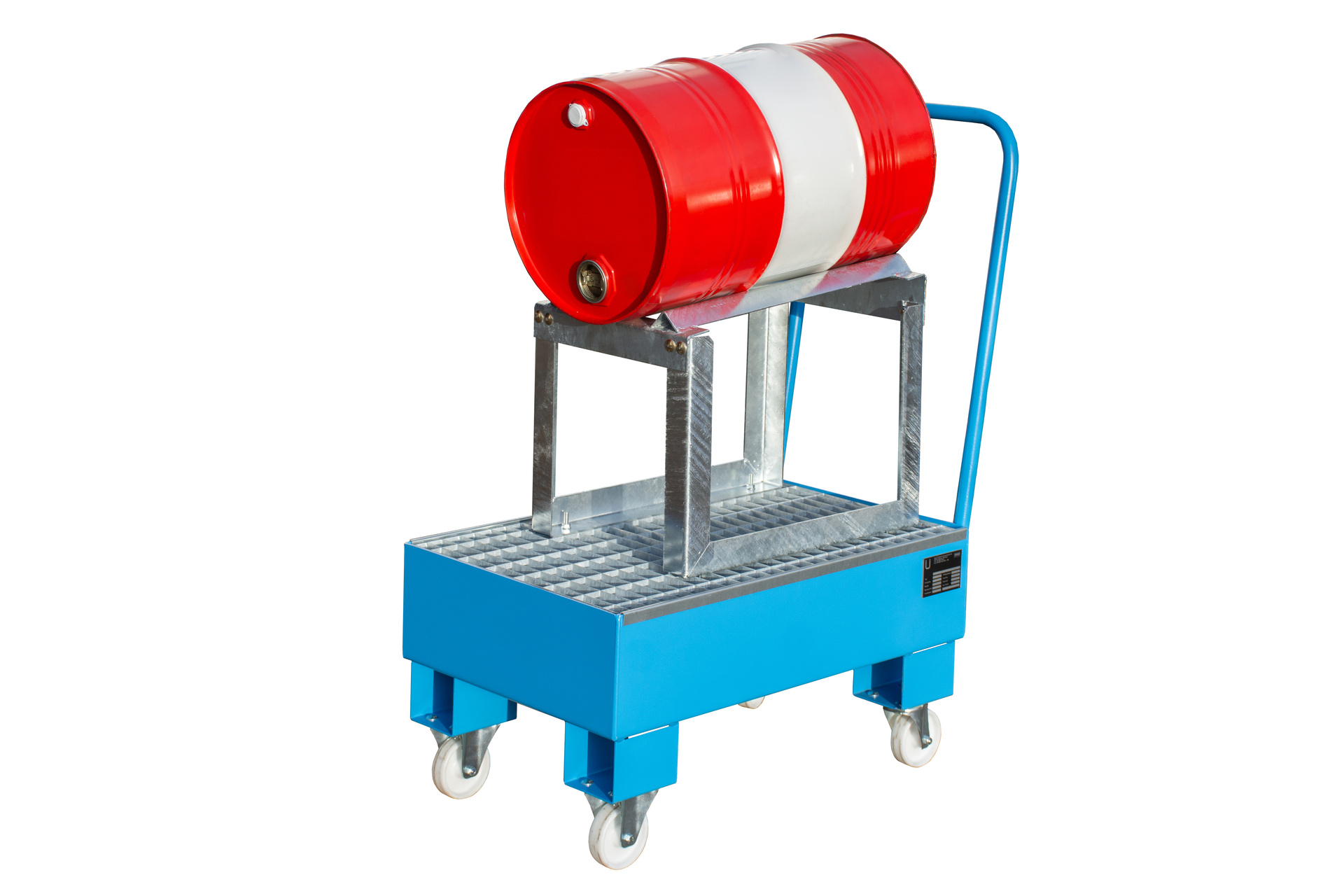 Fahrbare Auffangwanne Typ AW 60 mit Gitterrost