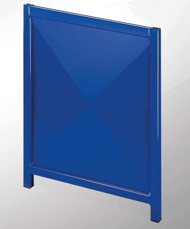 Aufsatz-Wandelement mit Vollblech-Füllung (System 9200)