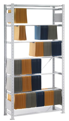 Regal für Pendelhefter, Stecksystem, für Leitz/Elba - Hefter, Stange 90 kg