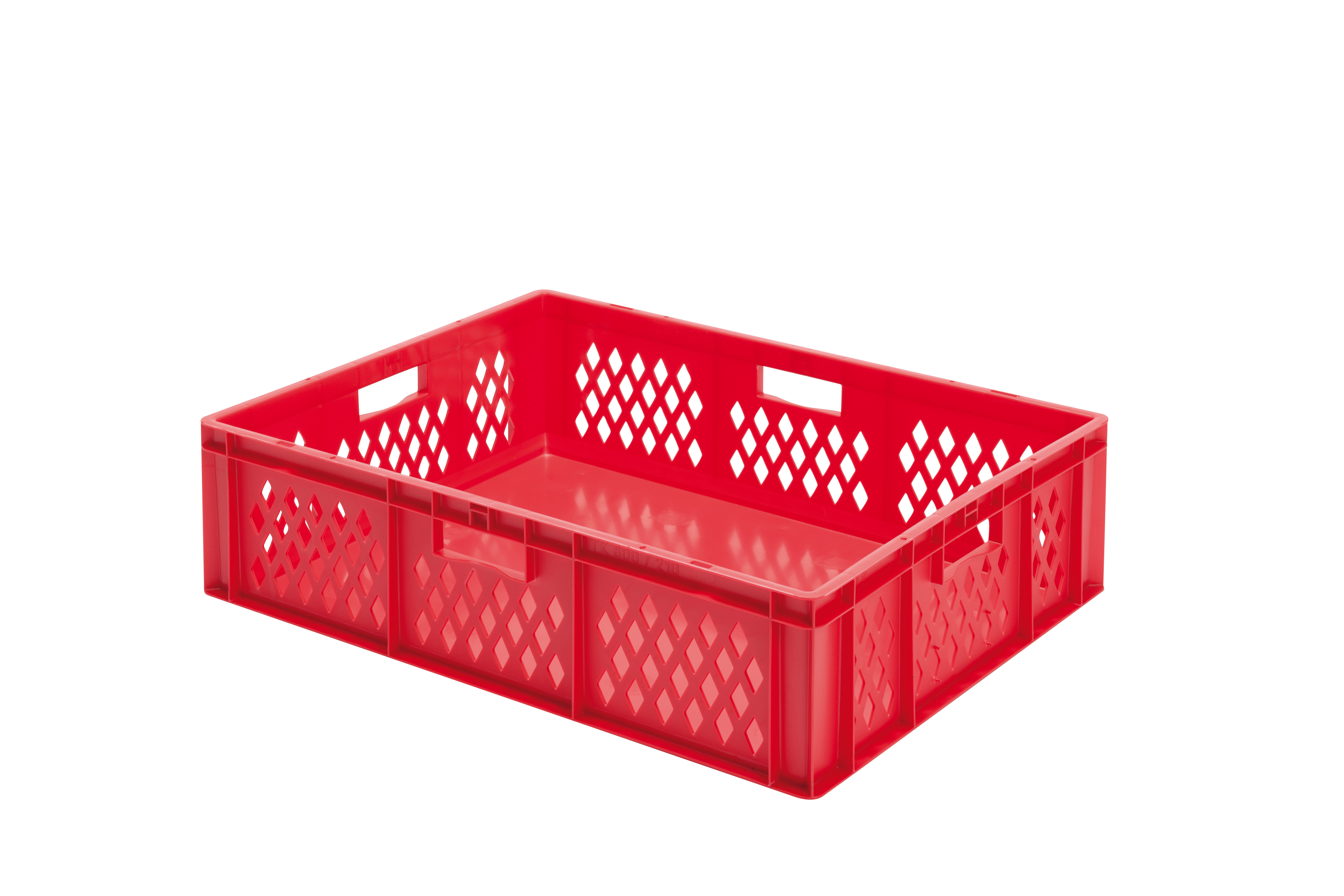 2 Stück Transport-Stapelkasten TK, L800 x B600 mm, durchbrochen