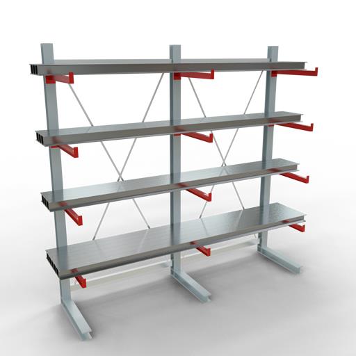 Einseitiges Kragarmregal-Set K6000 (für schwere Belastungen)