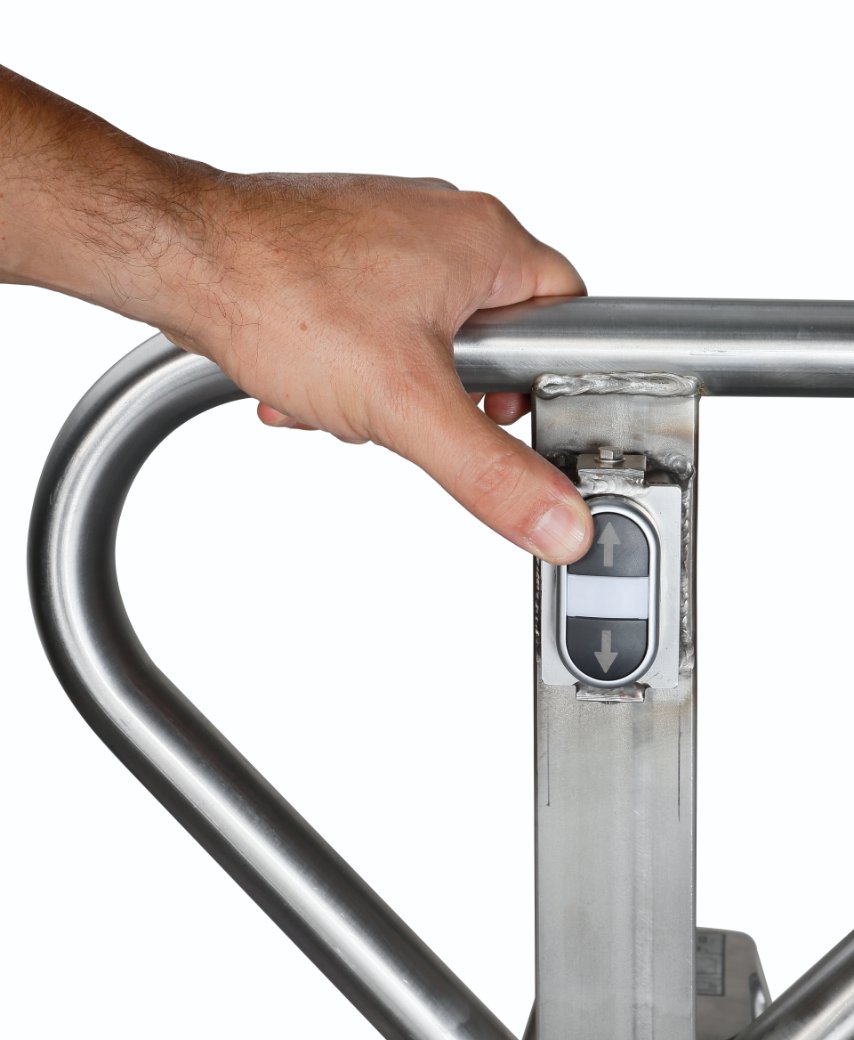 Elektrischer Edelstahl - Scherenhubwagen HX 10E INOX