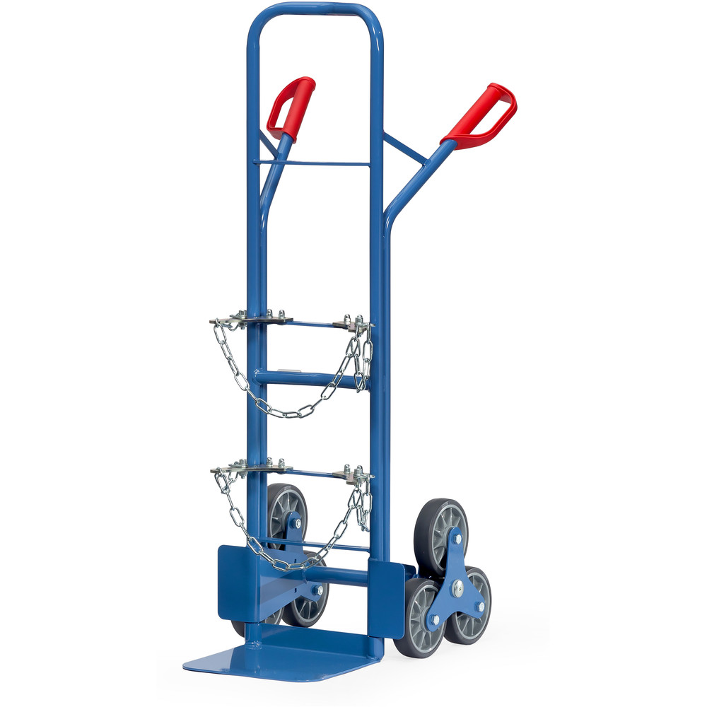 Stahlflaschen-Treppenkarre, Tragkraft 200 kg