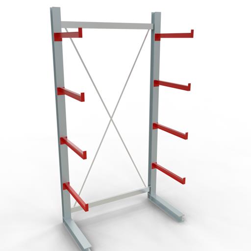 Einseitiges Kragarmregal-Set K6000 (für schwere Belastungen)