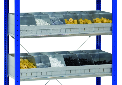 Schüttgutmulde-Set, verzinkt (ohne Trennbleche)