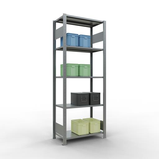 Stecksystem Grundregal, MULTIplus 150 kg, beidseitig nutzbar (Längenriegel)