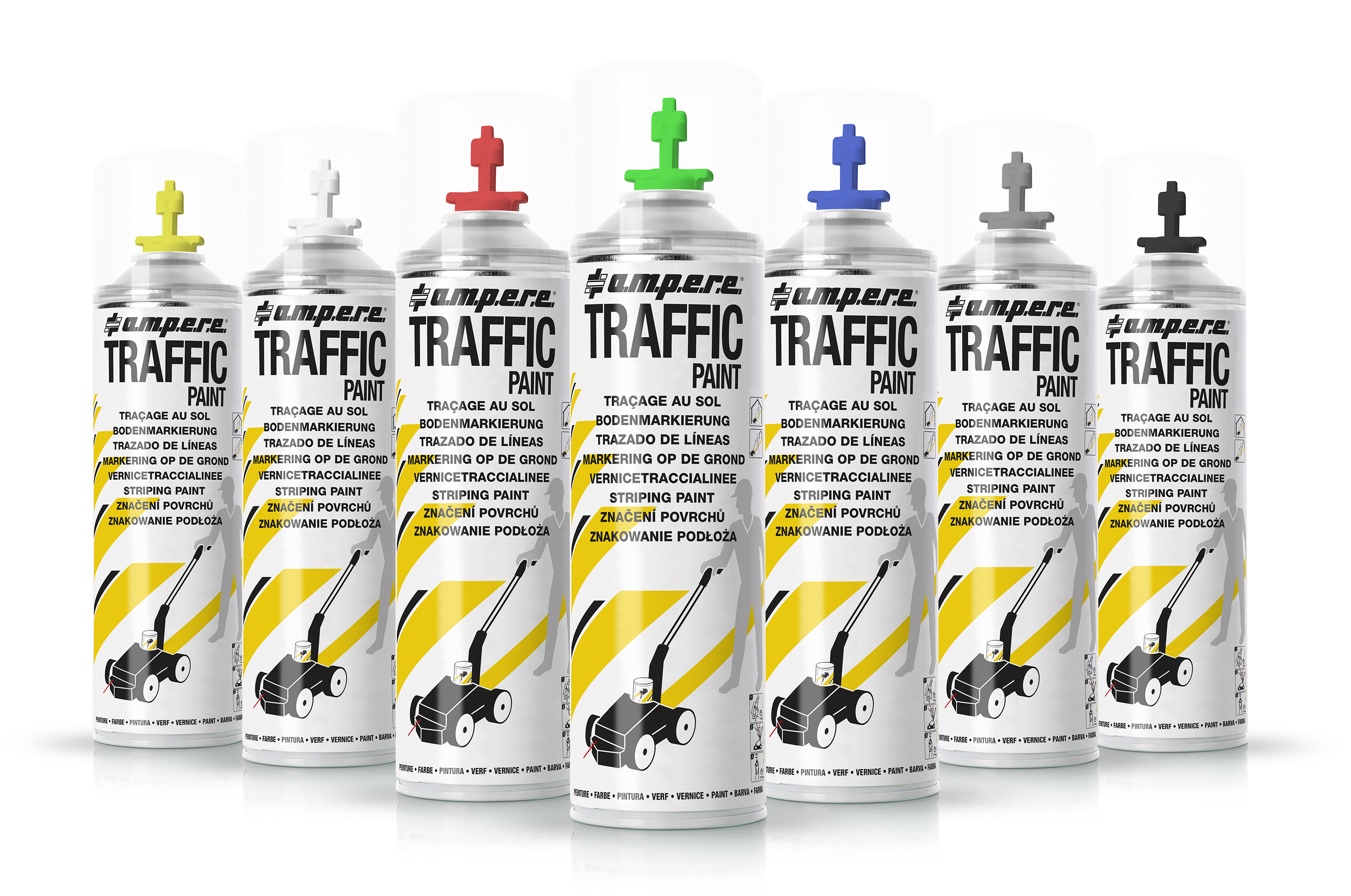 Bodenmarkierungsfarbe TRAFFIC PAINT®, 12x500 ml