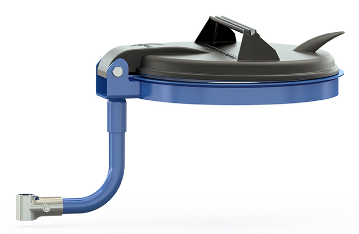 Abfallsammler zur Befestigung an 27 mm-Stahlrohren