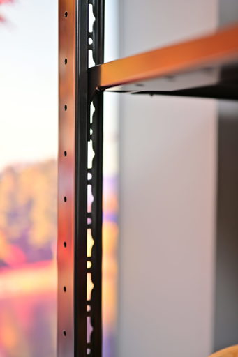 Raumteiler-Komplett-Set, schwarz (1 Grund- & 2 Anbauregale)