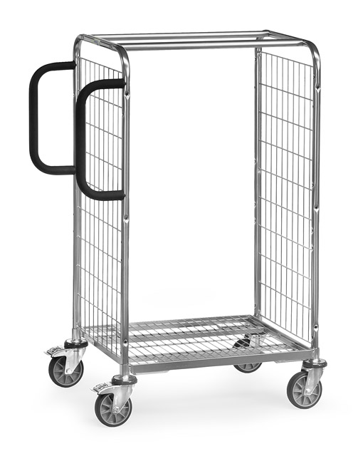 Kommissionierwagen verzinkt mit Gitterwänden (Baukasten-System)
