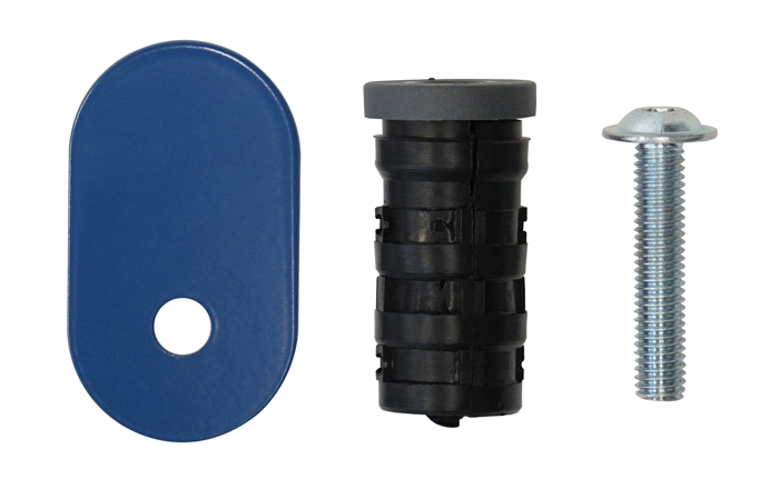 Tragarmwagen zweiseitig, Arme geneigt, PVC, mit Abrollsicherung | fetra 4629-1AS