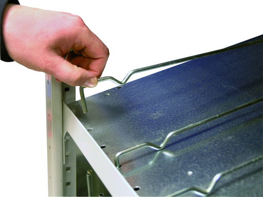 Doppel-Kanbanregal MULTIplus 150, mit 2x8 Böden, verzinkt