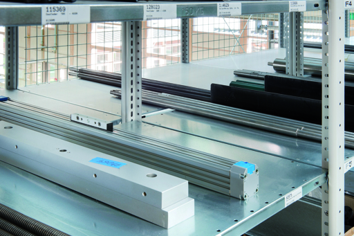 Stecksystem Doppel-Grundregal, MULTIplus 150 kg, mit Längenriegel