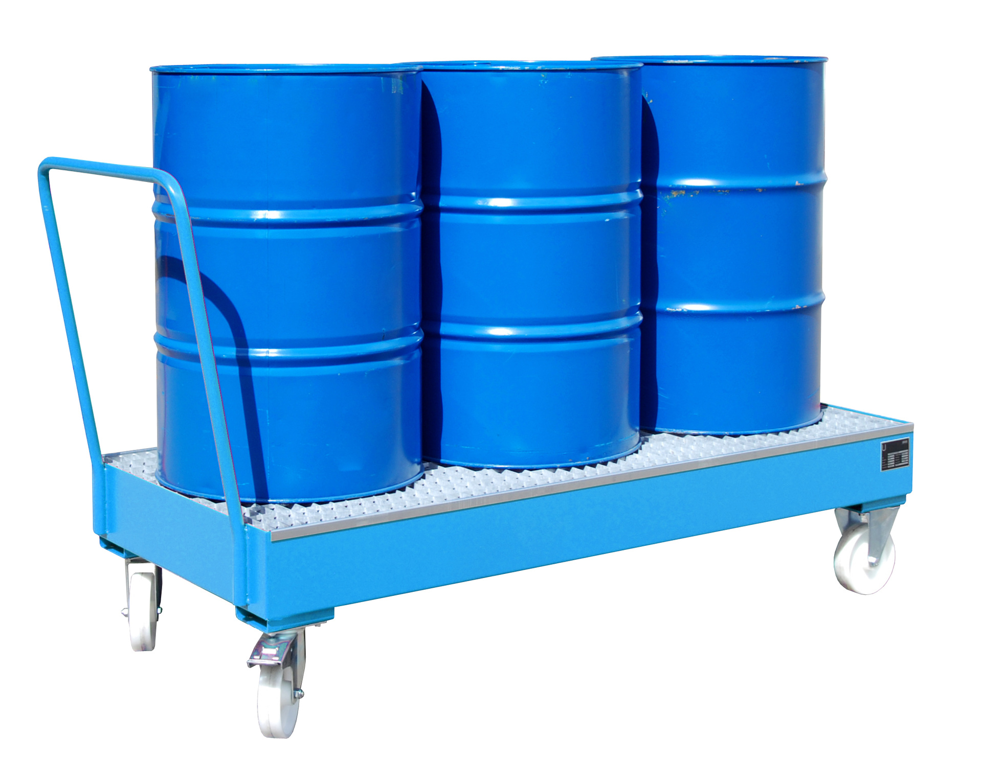 Fahrbare Auffangwanne SERIE 2000 mit Gitterrost