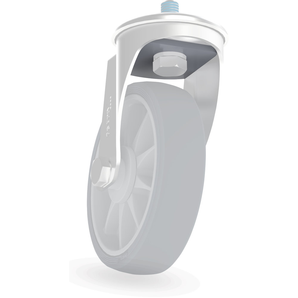 Feststellstrebe für 125er Rückenlochrolle