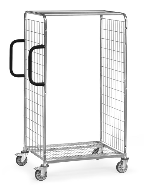 Kommissionierwagen verzinkt mit Gitterwänden (Baukasten-System)