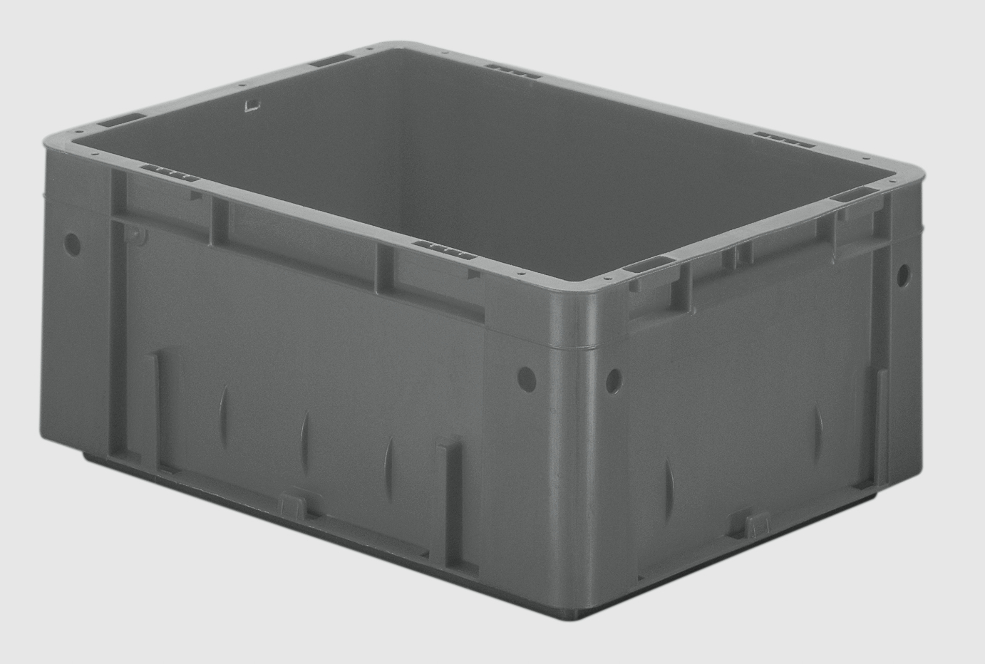 4 Stück Schwerlast-Transport-Stapelkasten VTK, L400 x B300 mm