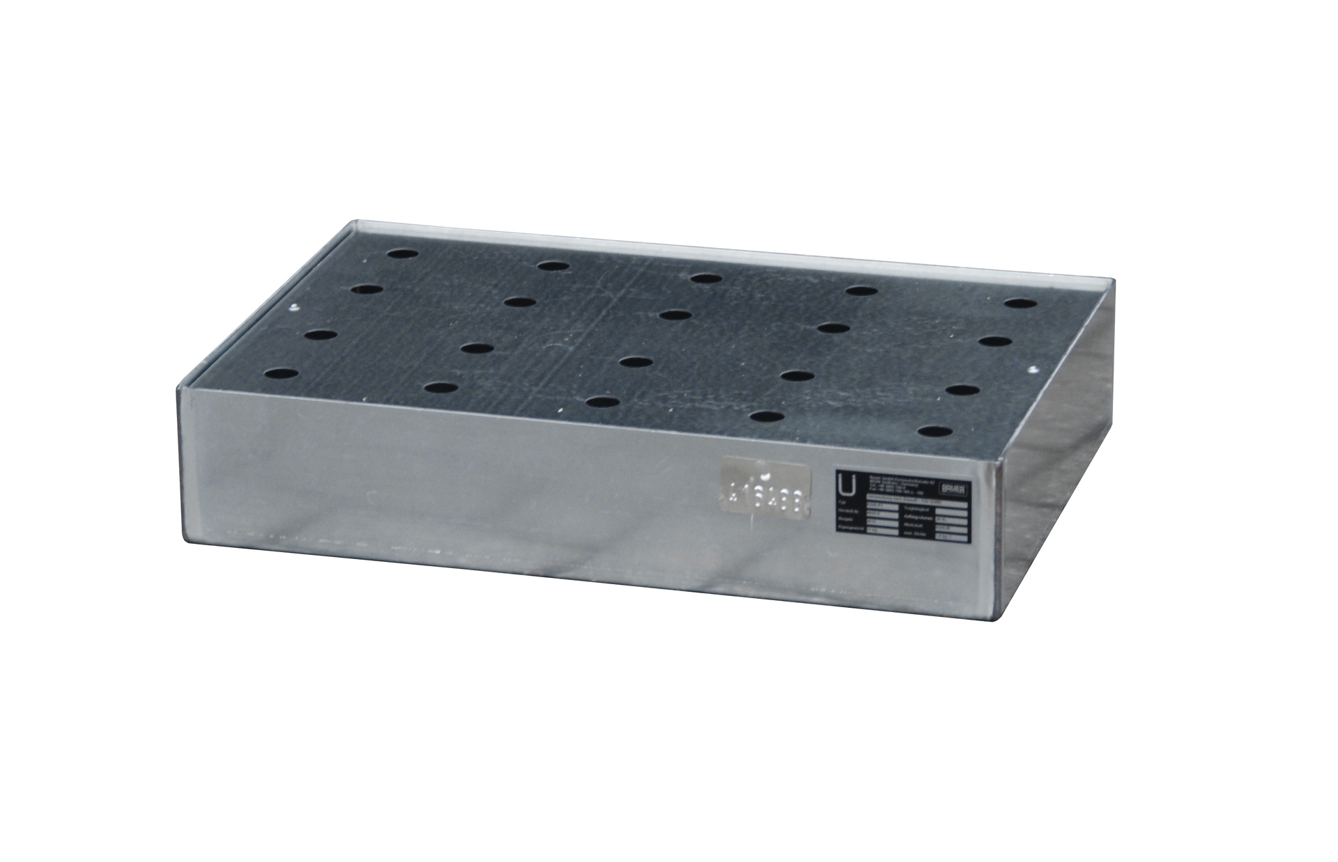 Kleingebindewanne für Paletten KGW-P/M (mit Lochblech-Rost)