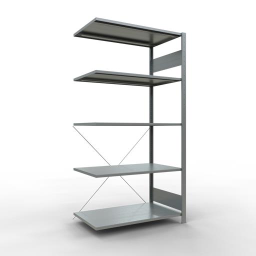 Stecksystem Eckregal, MULTIplus, 150 kg Fachlast