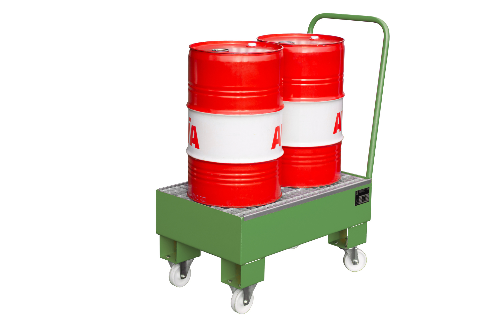 Fahrbare Auffangwanne Typ AW 60 mit Gitterrost