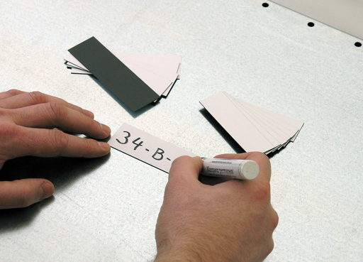 Magnet Haftetiketten Einzelschilder (VE=50 Stk)