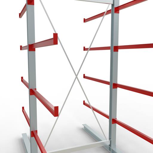 Doppelseitiges Kragarmregal-Set K6000 (für schwere Belastungen)