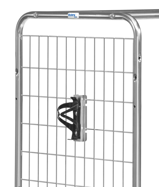 Flaschenhalterung zum Einhängen für Kommissionierwagen